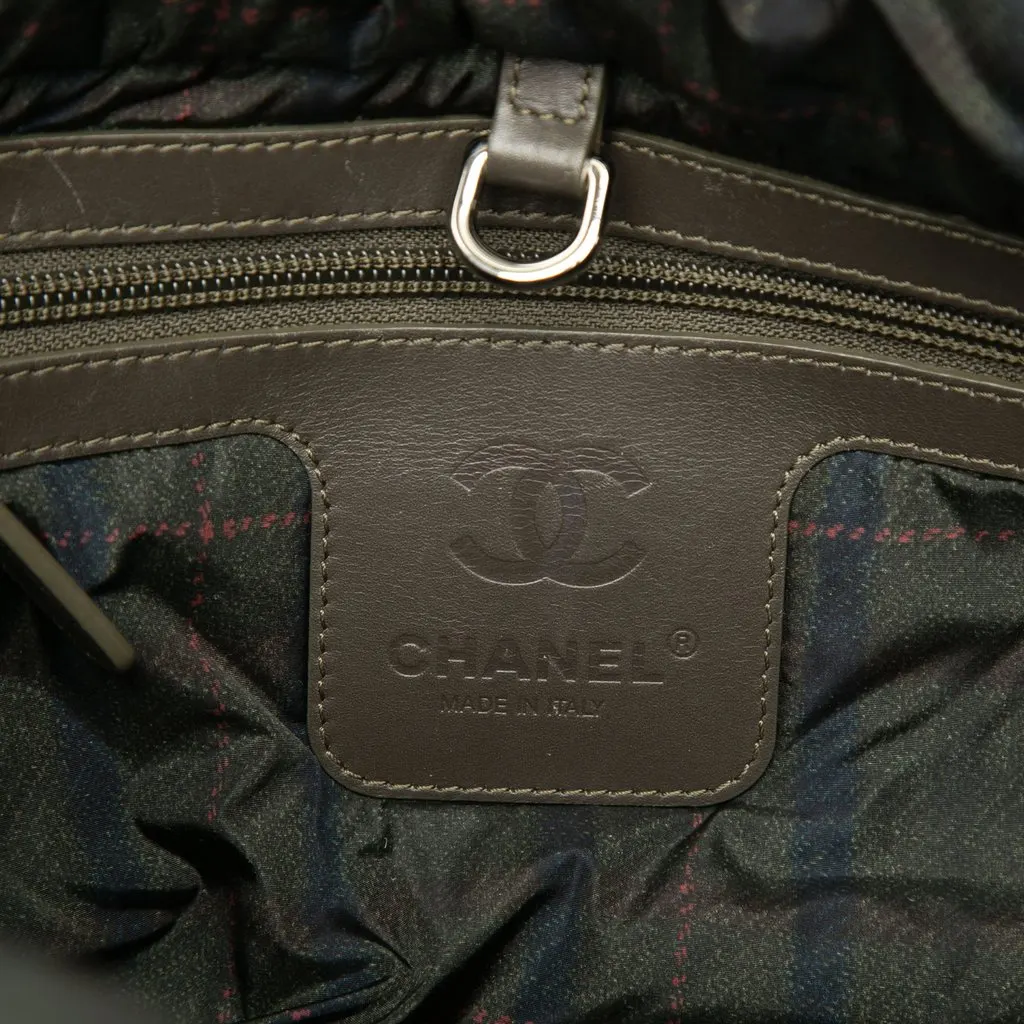 Chanel Small Quilted Nylon Coco Cocoon Tote Brown Very good - Box View