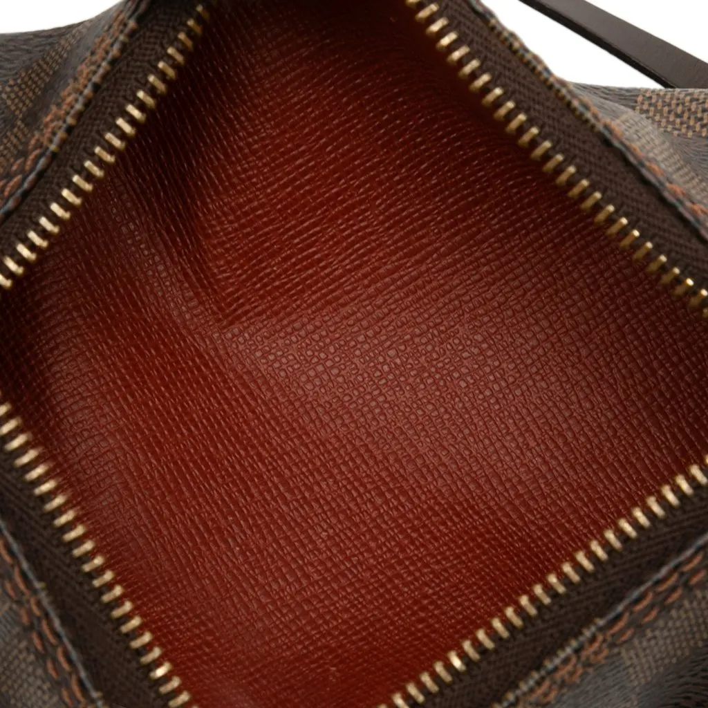 Louis Vuitton Damier Ebene Papillon Pochette Brown Good - Model View