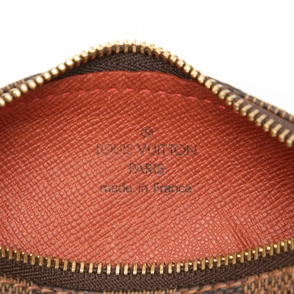 Louis Vuitton Damier Ebene Papillon Pochette Brown Good - Box View