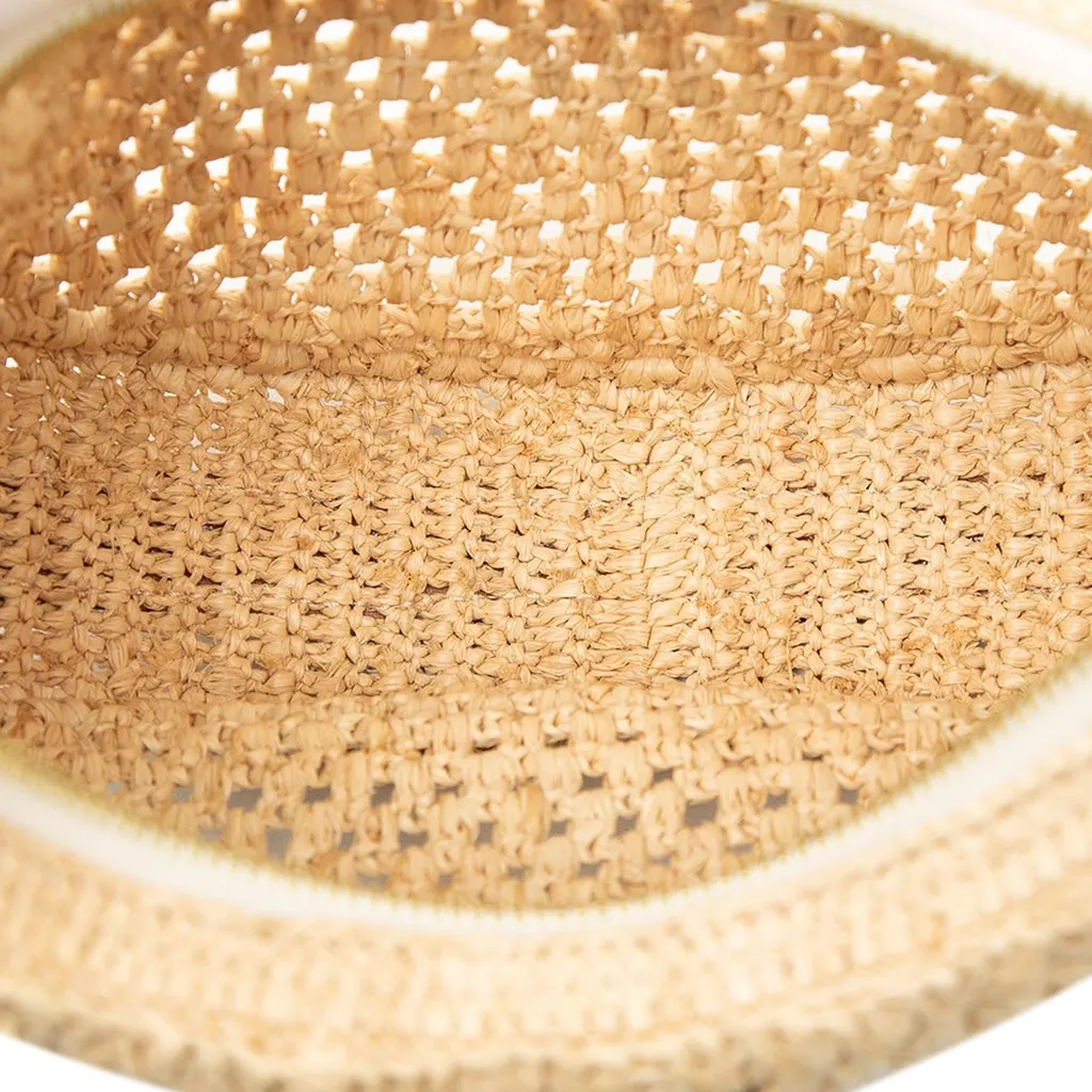 Louis Vuitton Raffia By the Pool Croissant MM Beige Very good - Model View