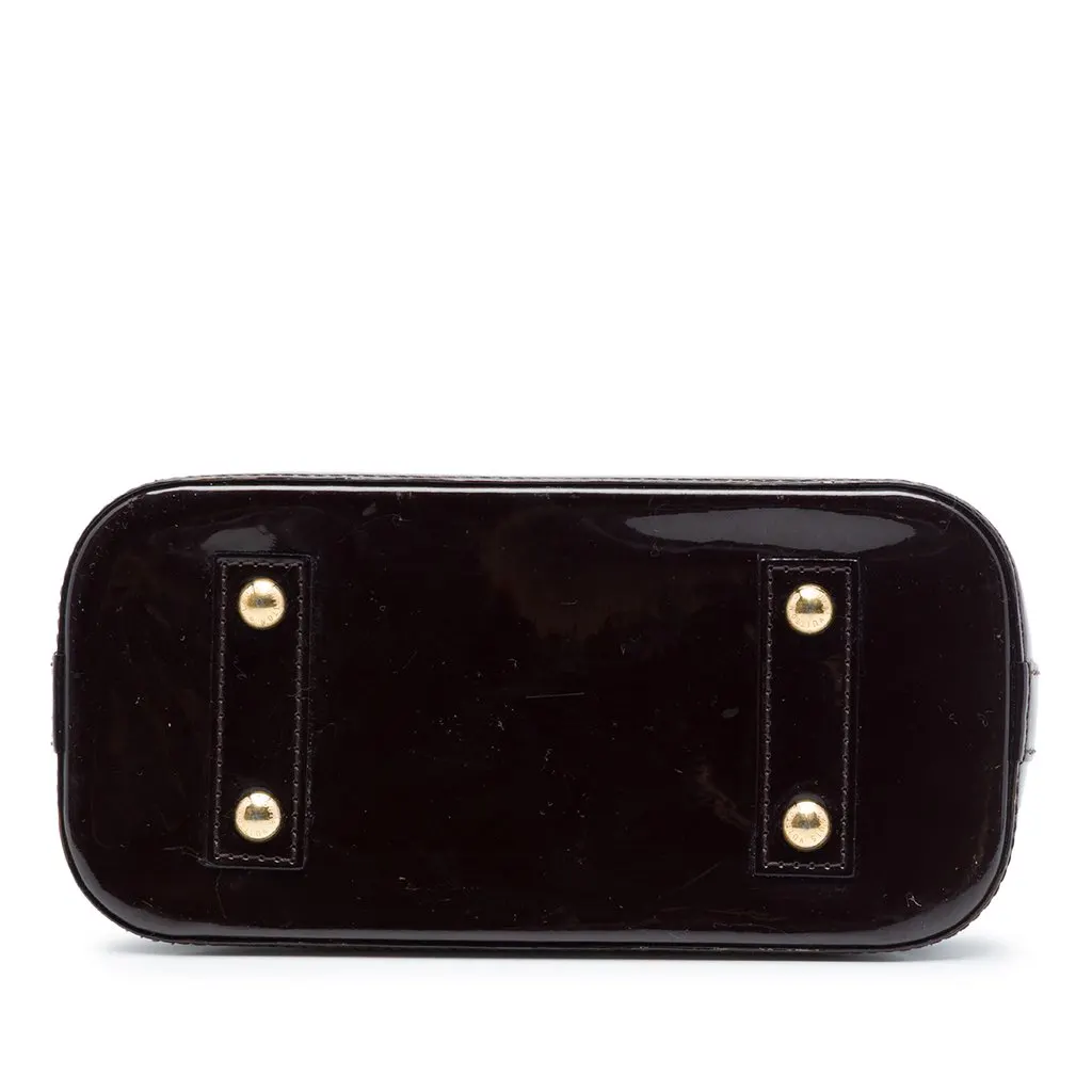 Louis Vuitton Monogram Vernis Alma BB Purple Leather Very good - Inside View