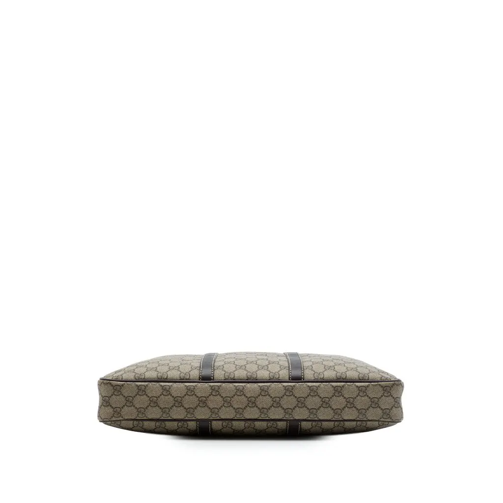 Gucci GG Supreme Business Bag Beige Canvas Good - Inside View