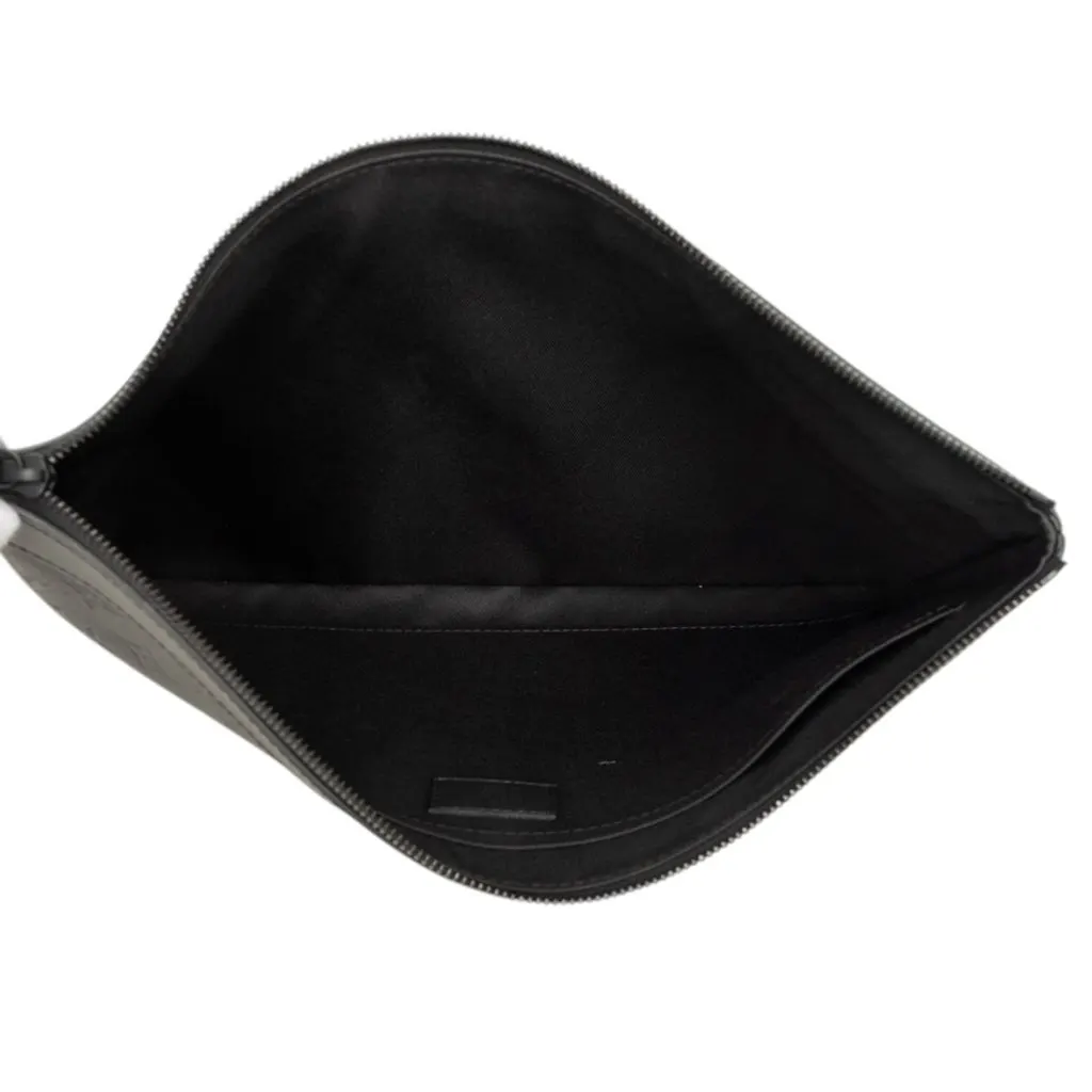 Louis Vuitton Monogram Shadow Discovery Pochette Black Leather Very good - Model View