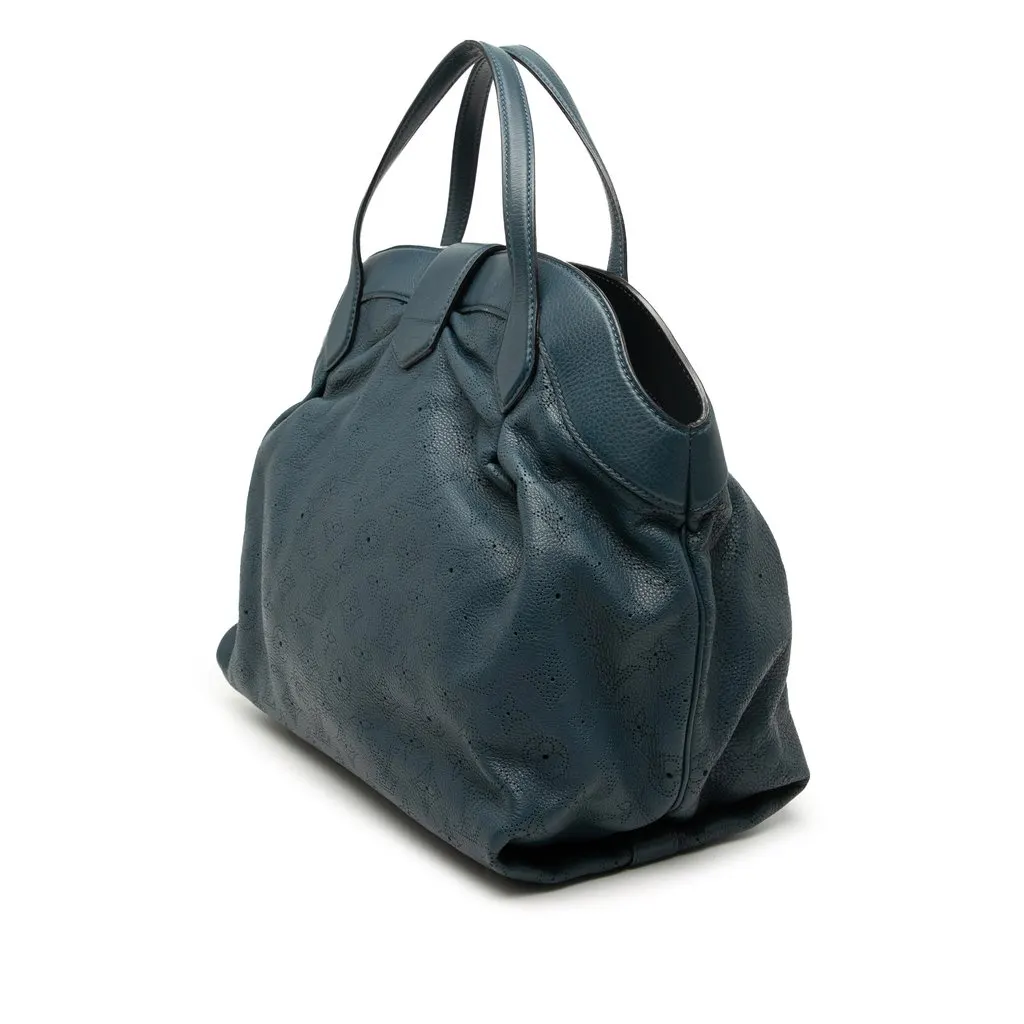 Louis Vuitton Monogram Mahina Cirrus MM Blue Leather Very good - Back View