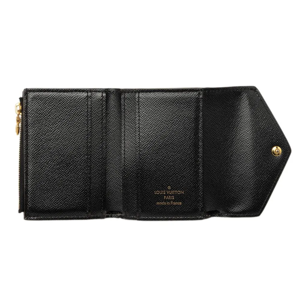Louis Vuitton Monogram Reverse Giant Zoe Wallet Brown Canvas Good - Model View