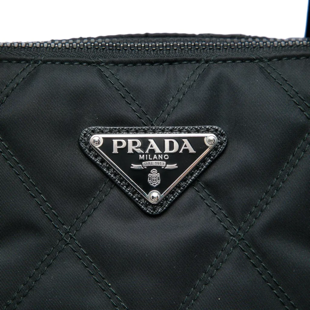 Prada Impuntu Tessuto Satchel Black Very good - Box View