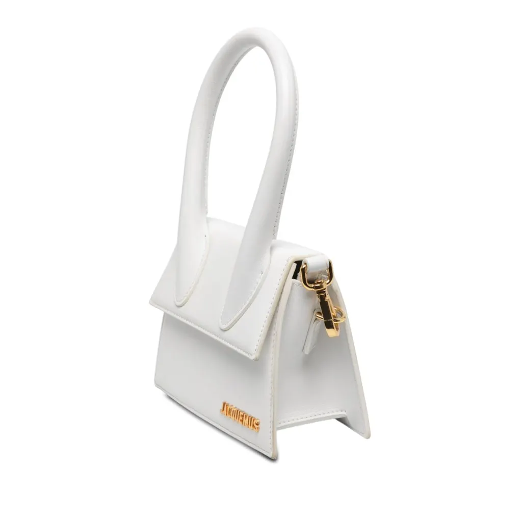 Jacquemus Leather Le Chiquito Moyen White Leather Very good - Back View