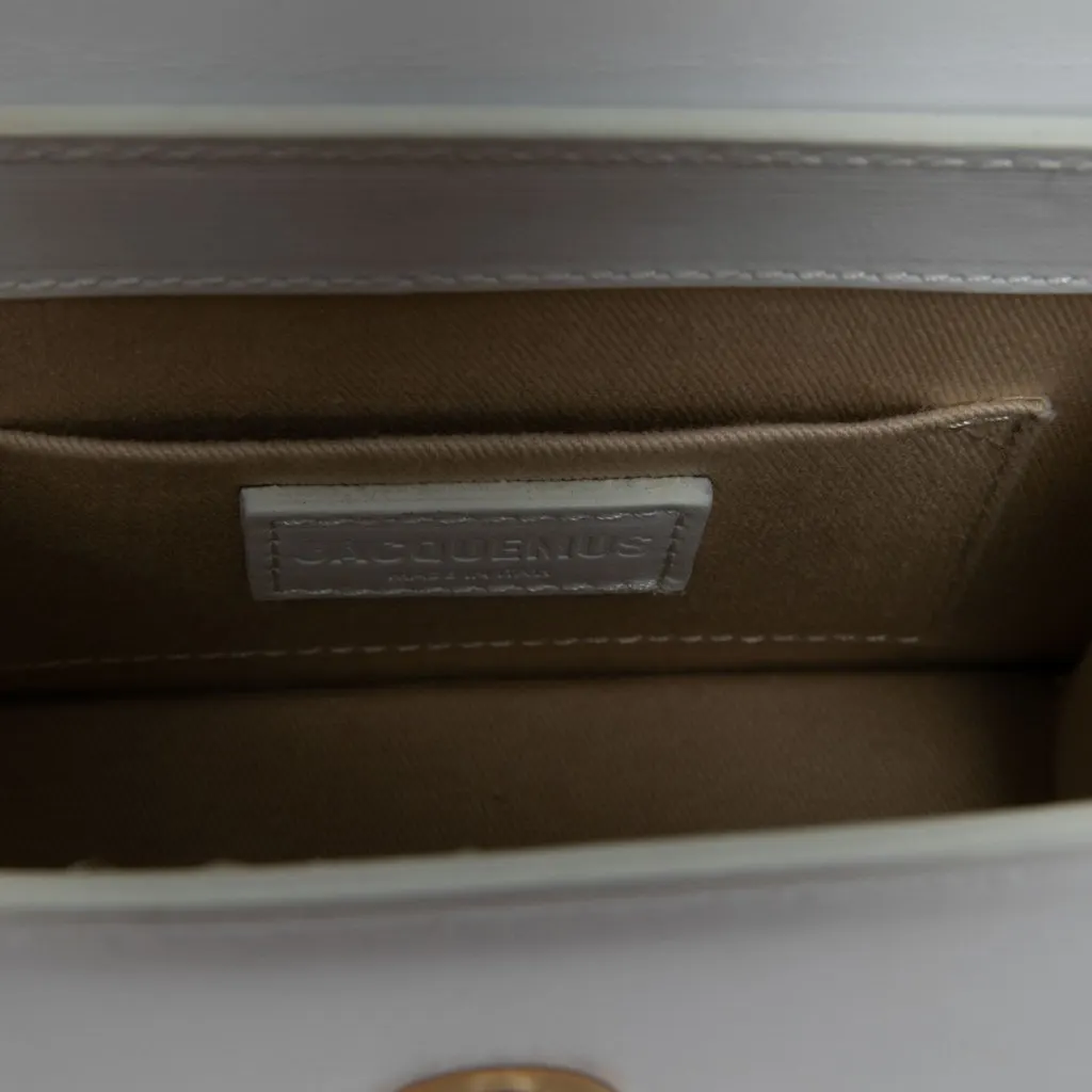 Jacquemus Leather Le Chiquito Moyen White Leather Very good - Model View