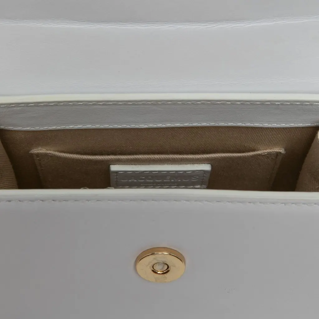 Jacquemus Leather Le Chiquito Moyen White Leather Very good - Box View