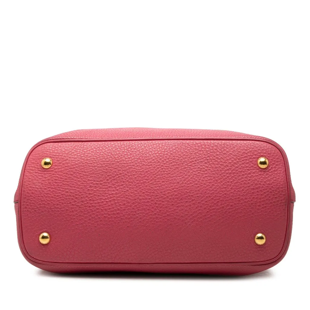 Prada Vitello Daino Open Convertible Tote Pink Leather Very good - Inside View