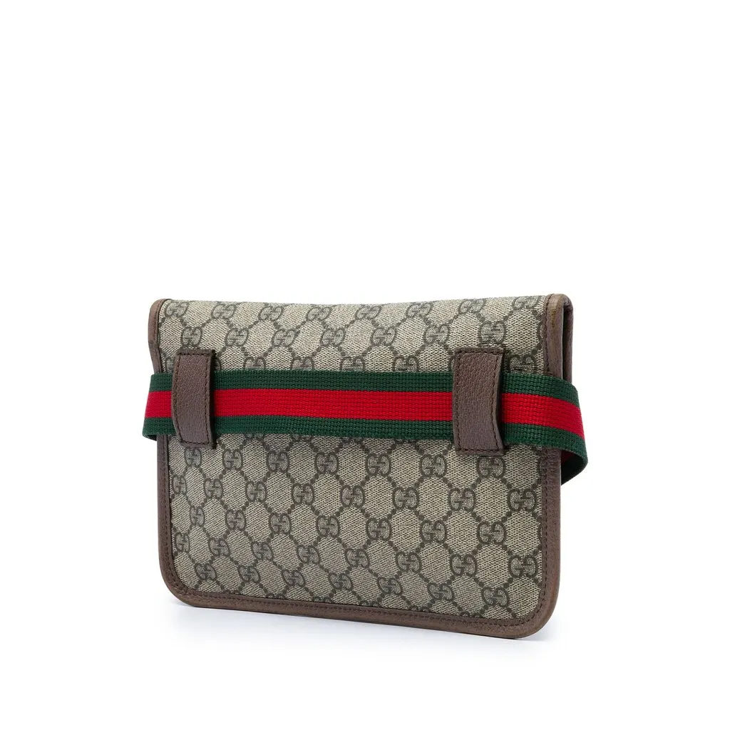 Gucci GG Supreme Web Neo Vintage Belt Bag Beige Very good - Back View