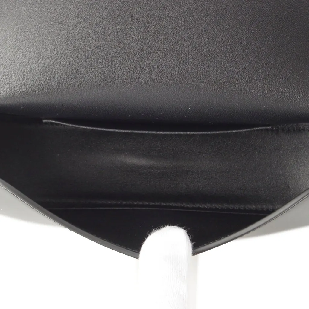 Celine Teen Shiny Calfskin Triomphe Lola Top Handle Bag Black Leather Very good - Model View
