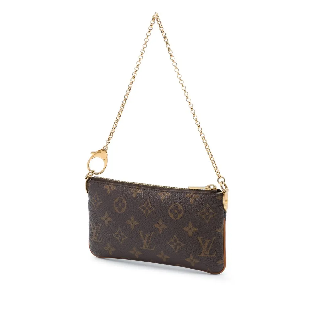 Louis Vuitton Monogram Pochette Milla MM Brown Very good - Back View