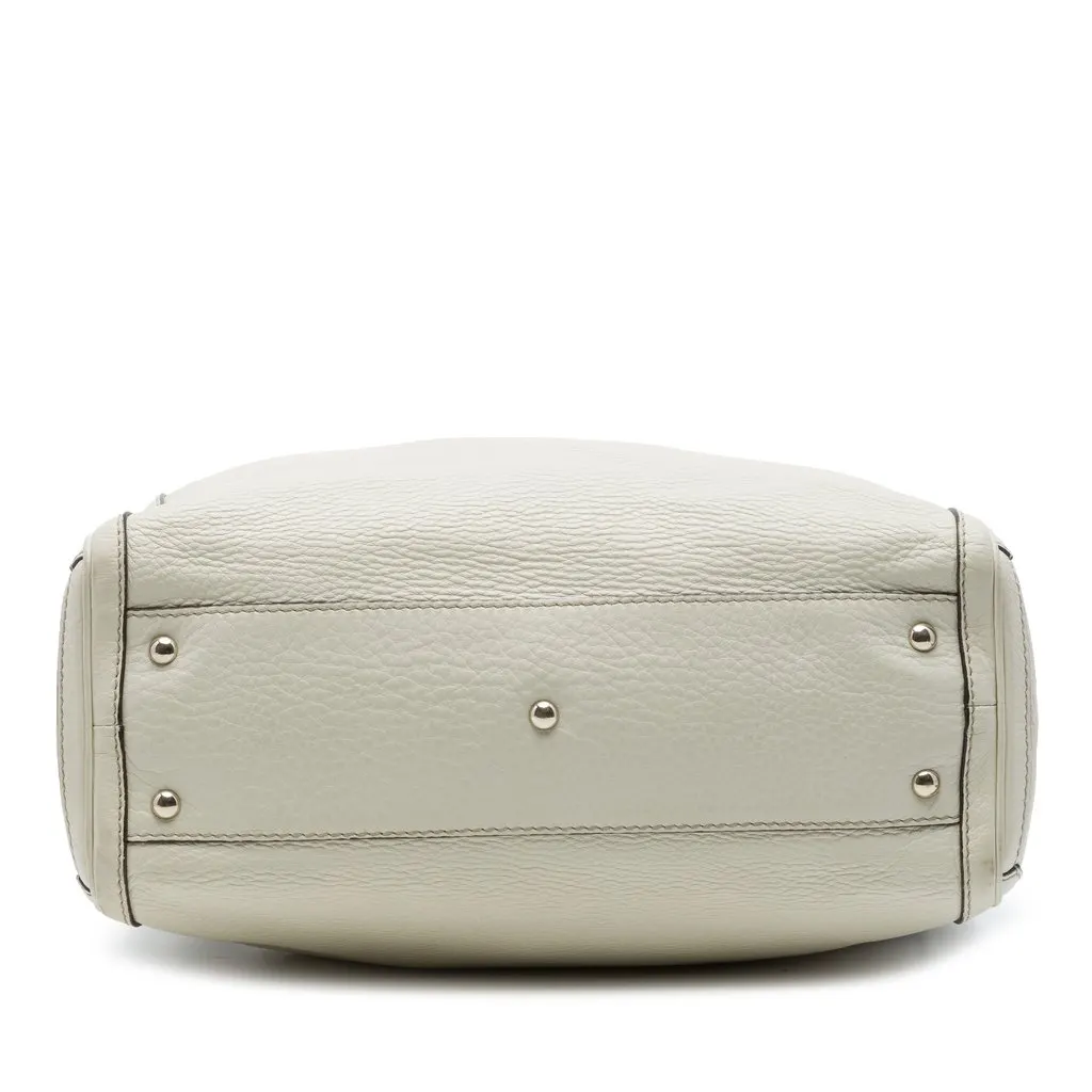 Gucci Calfskin Bella Tote White Leather Very good - Inside View