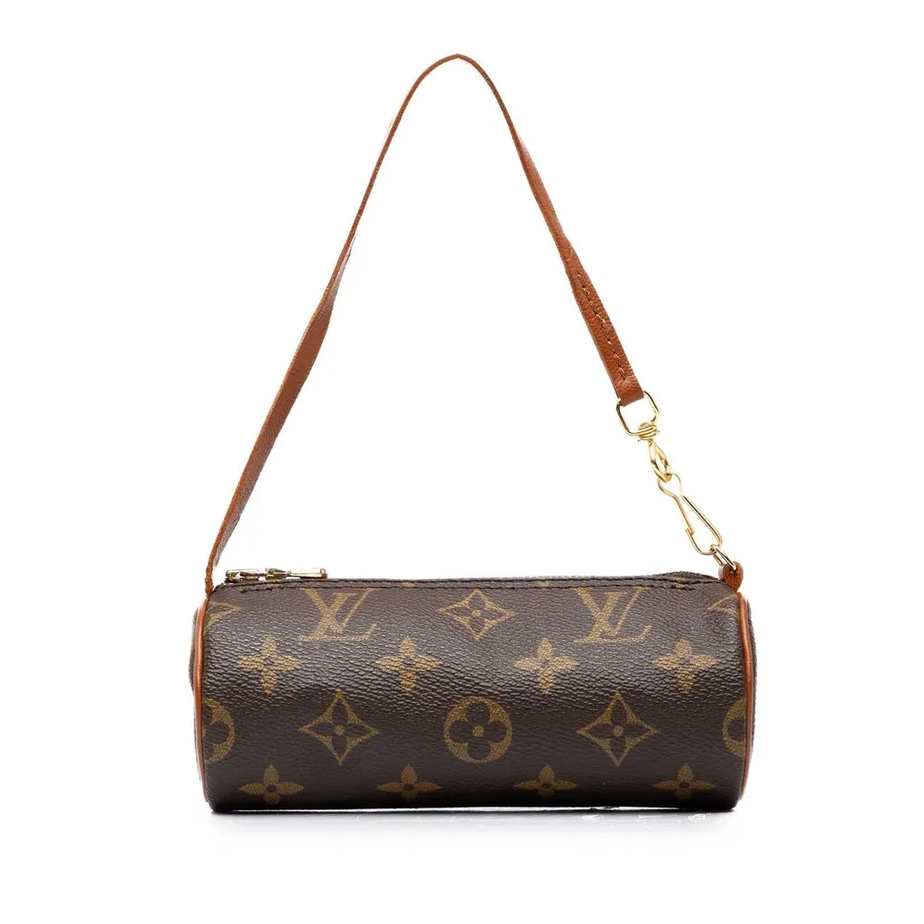 Louis Vuitton Monogram Papillon Pochette Brown Canvas Very good - Front View
