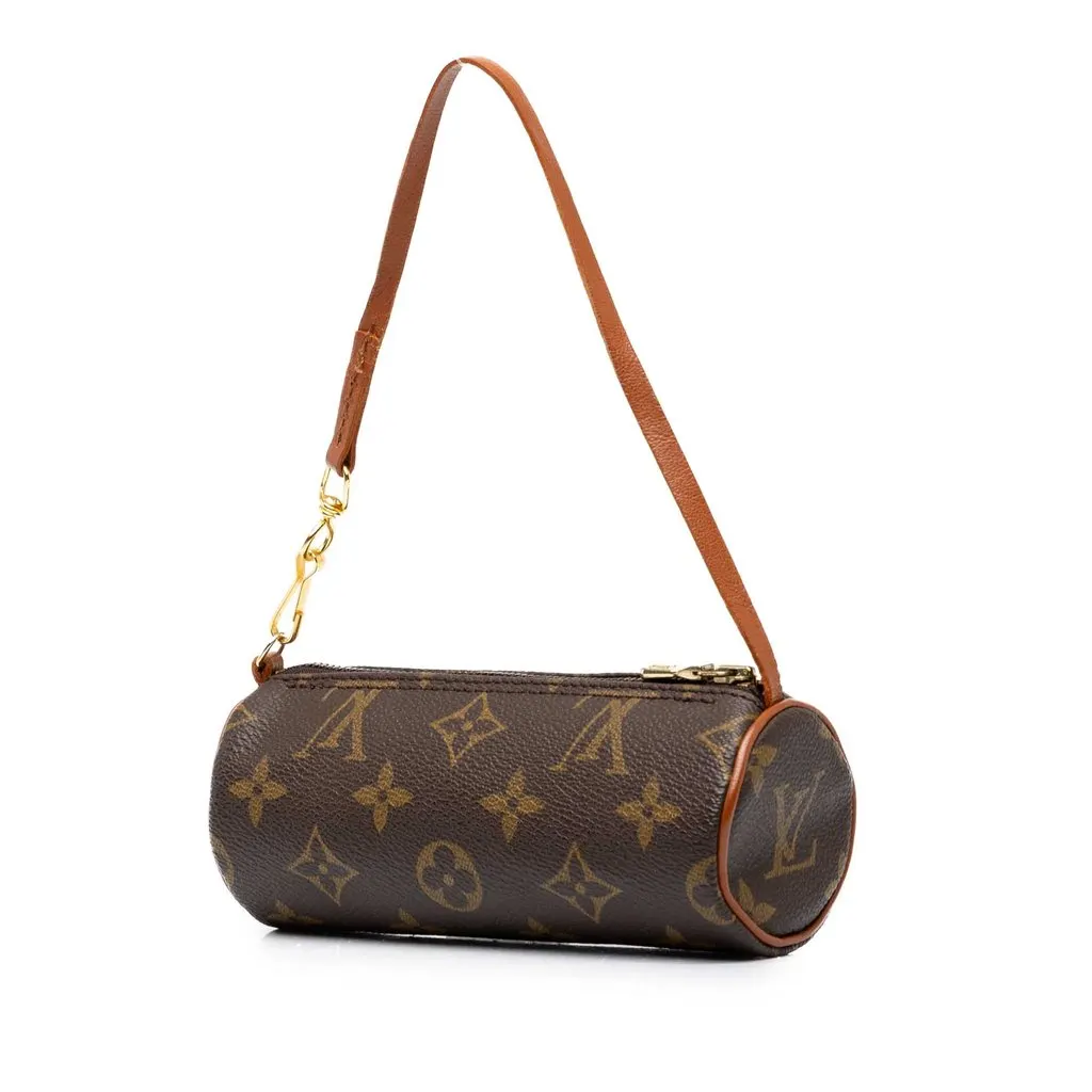 Louis Vuitton Monogram Papillon Pochette Brown Canvas Very good - Back View