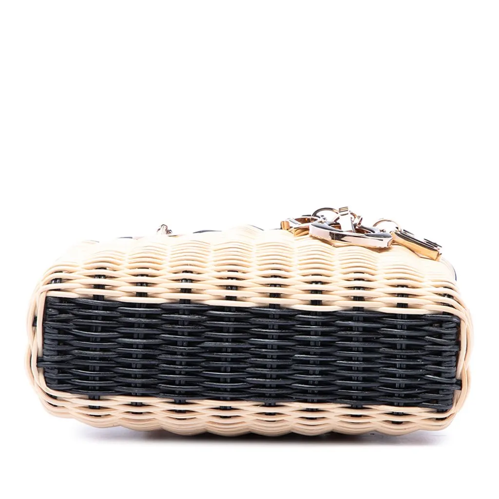 Dior Micro Wicker Oblique Lady D Joy Beige Rattan Very good - Inside View