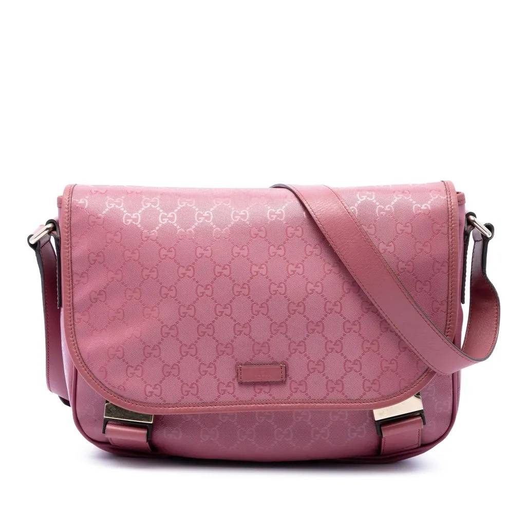 Gucci GG Imprime Crossbody Pink Very good - Front View