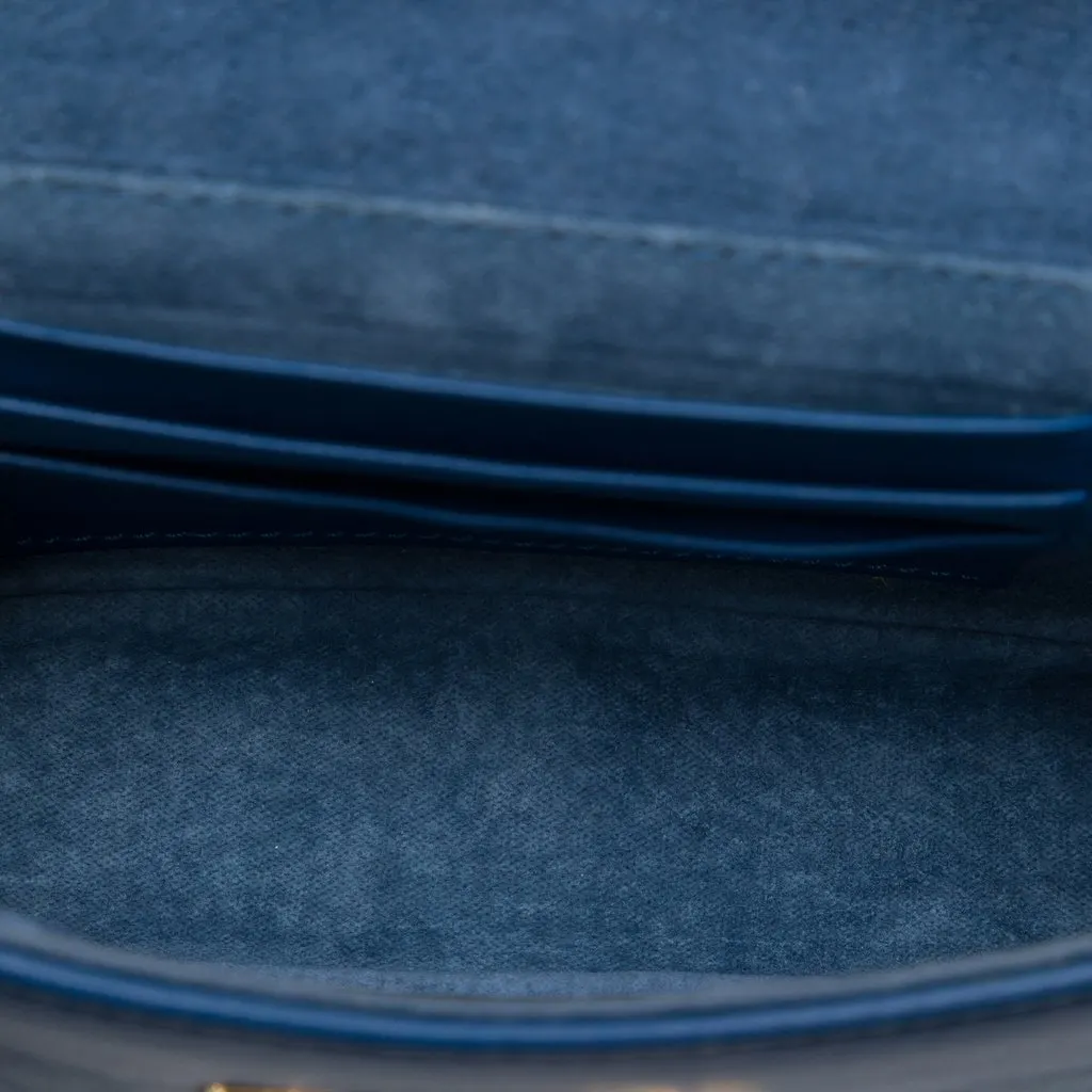 Fendi Mini Nappa Be Baguette Crossbody Blue Leather Very good - Model View