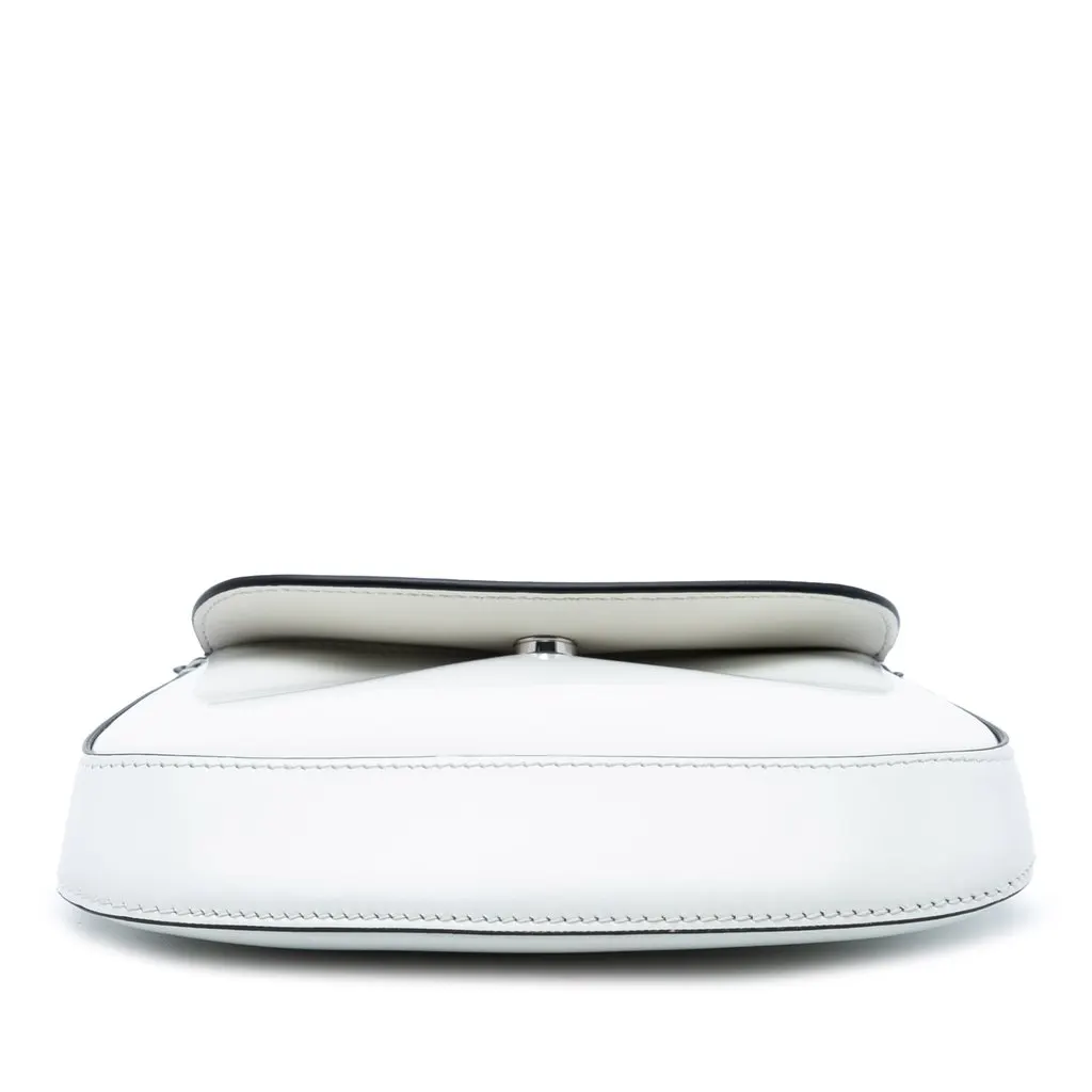 Prada Mini Brushed Leather Cleo Bag White Leather Very good - Inside View