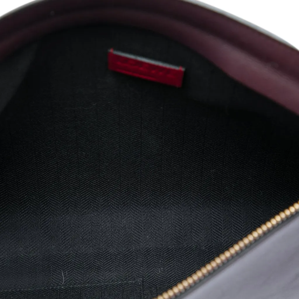 Loewe Bicolor Leather Anagram T Pouch Red Leather Good - Model View