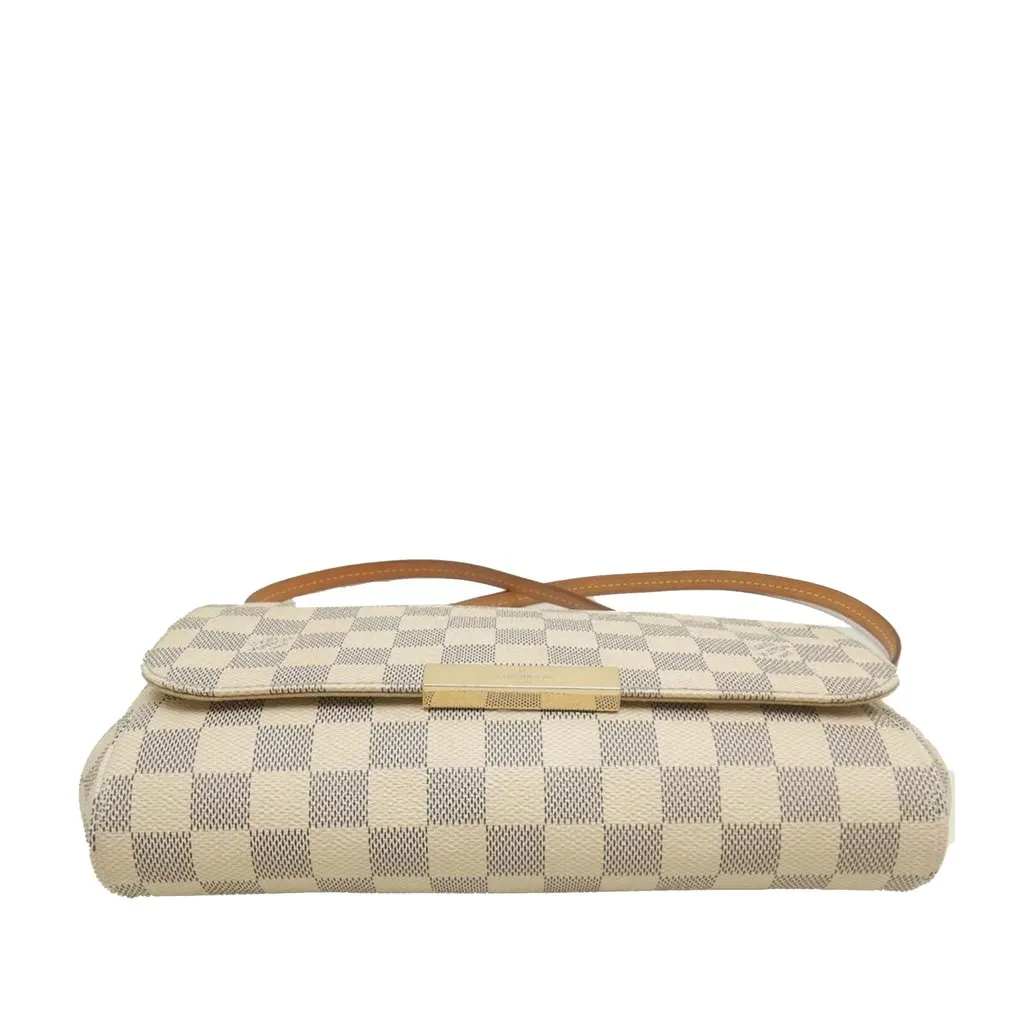 Louis Vuitton Damier Azur Favorite MM White Very good - Back View