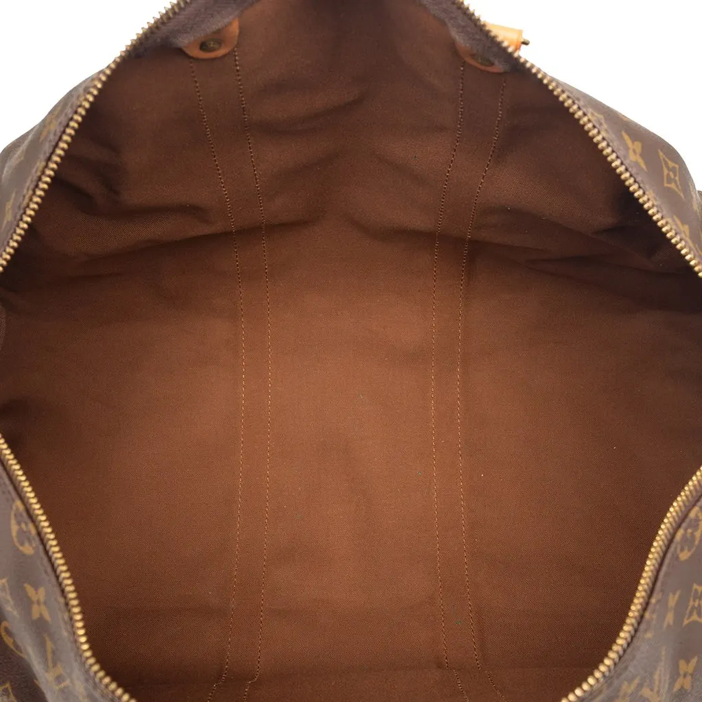 Louis Vuitton Monogram Keepall Bandouliere 50 Brown Very good - Model View