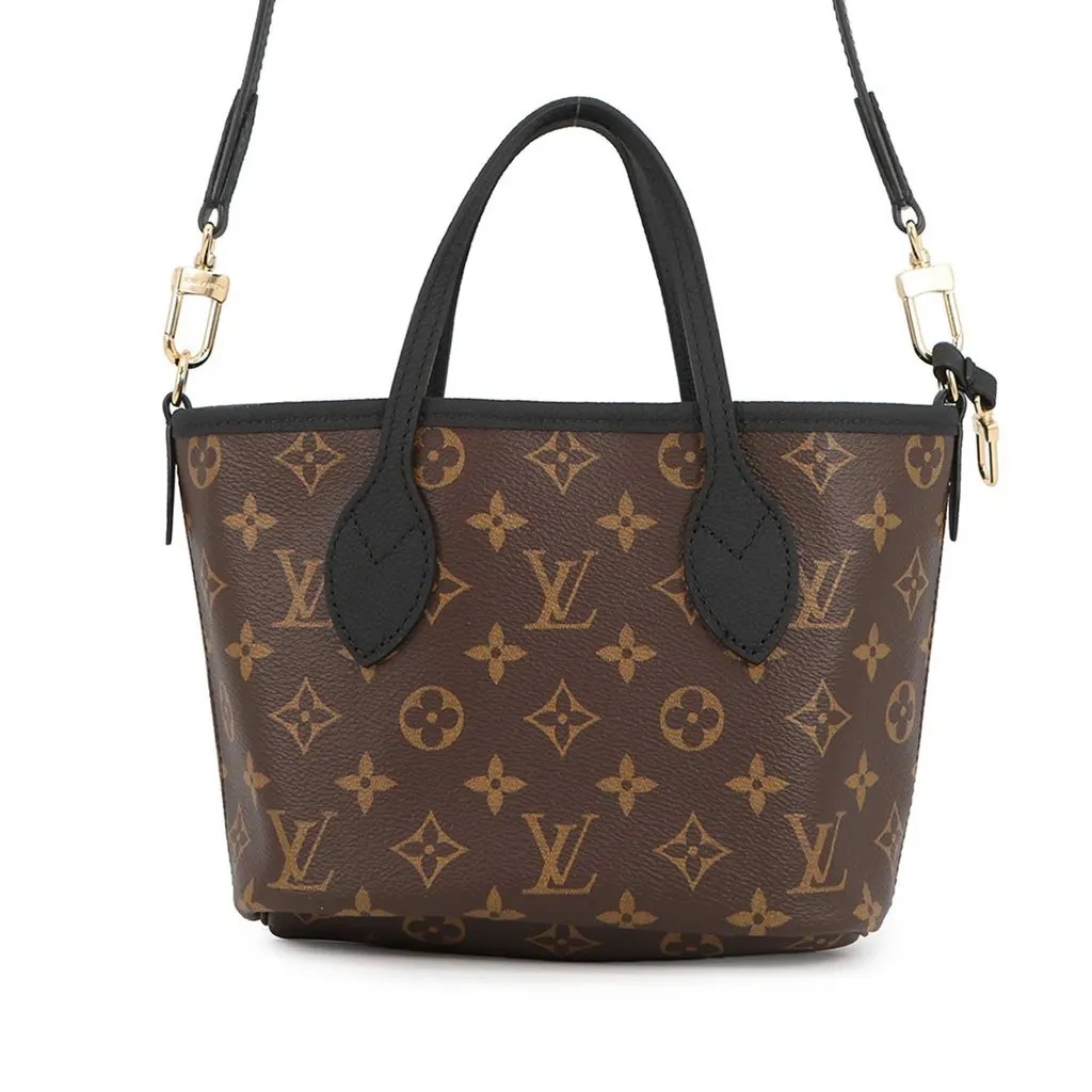 Louis Vuitton Monogram Neverfull Bandouliere Inside Out BB Brown Very good - Front View