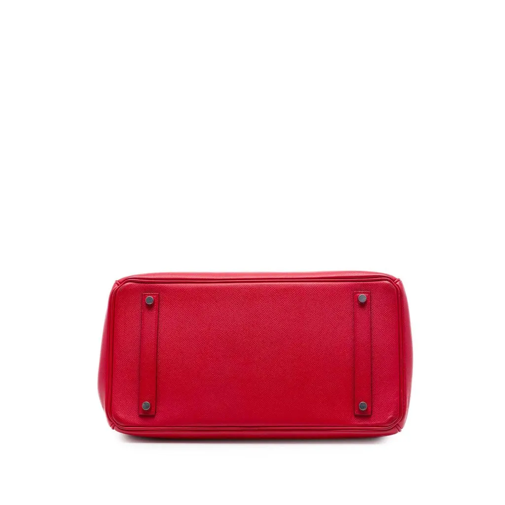 Hermès Epsom Birkin Retourne 35 Red Leather Very good - Inside View