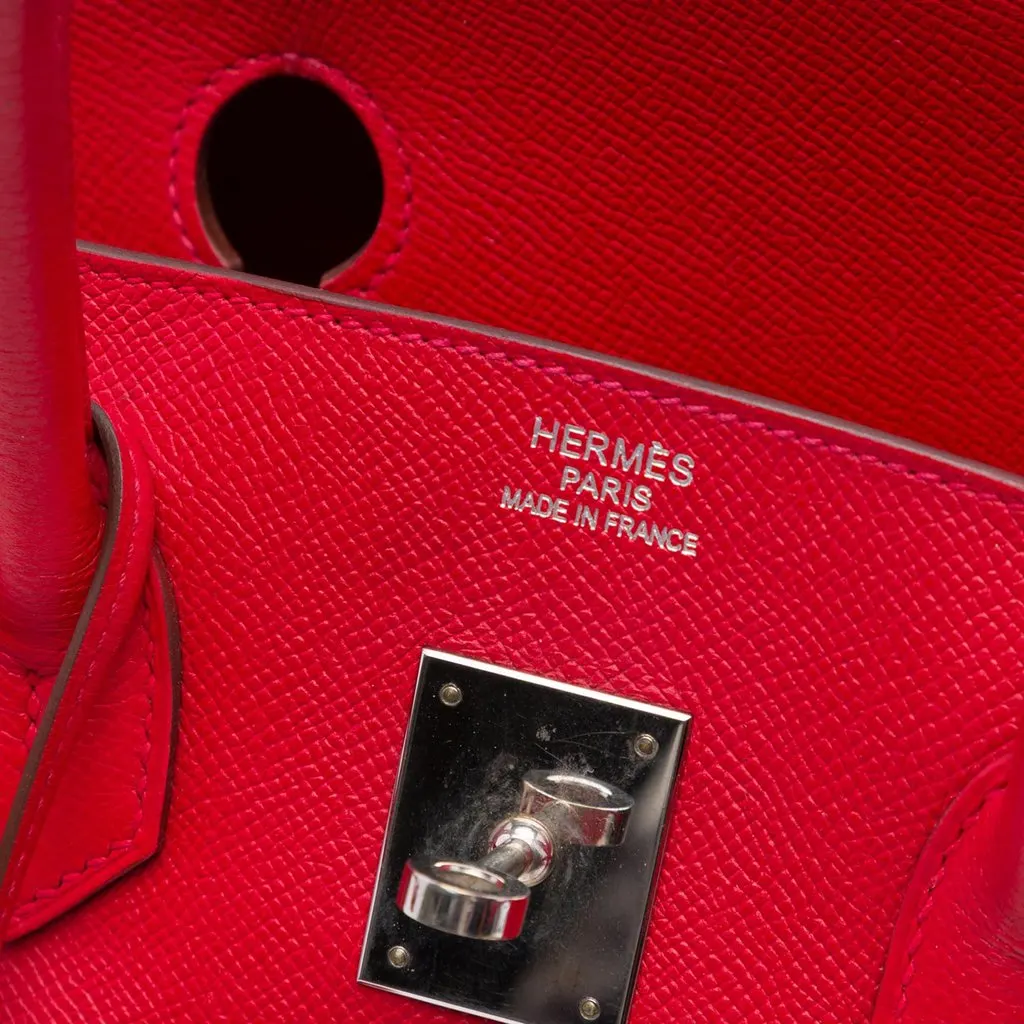 Hermès Epsom Birkin Retourne 35 Red Leather Very good - Box View