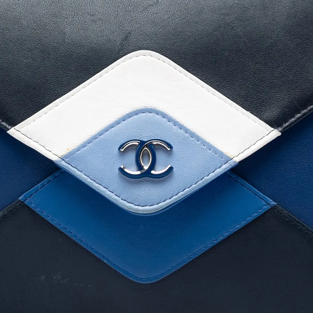 Chanel Lambskin Cocomail Envelope Clutch Black Leather Very good - Box View