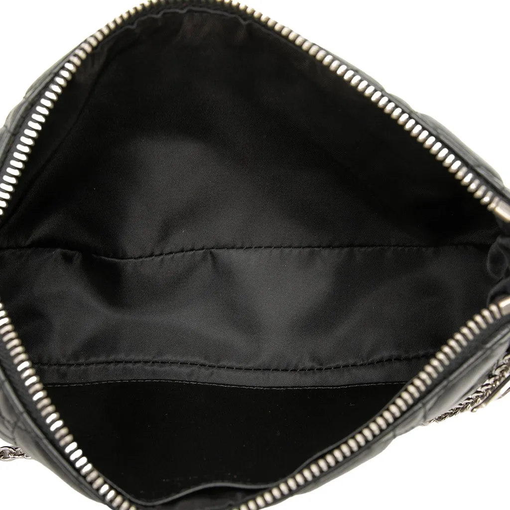 Dior Lambskin Cannage Pochette Black Leather Very good - Box View