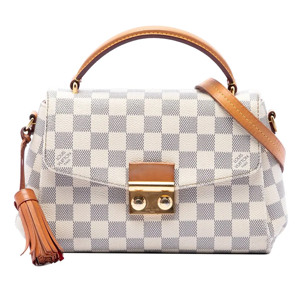 Louis Vuitton Damier Azur Croisette White Canvas Very good - Front View
