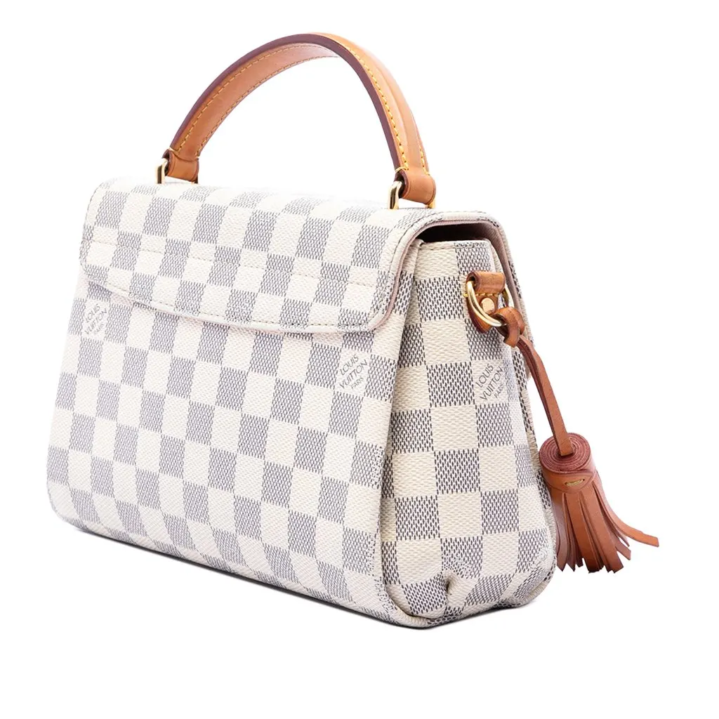 Louis Vuitton Damier Azur Croisette White Canvas Very good - Back View