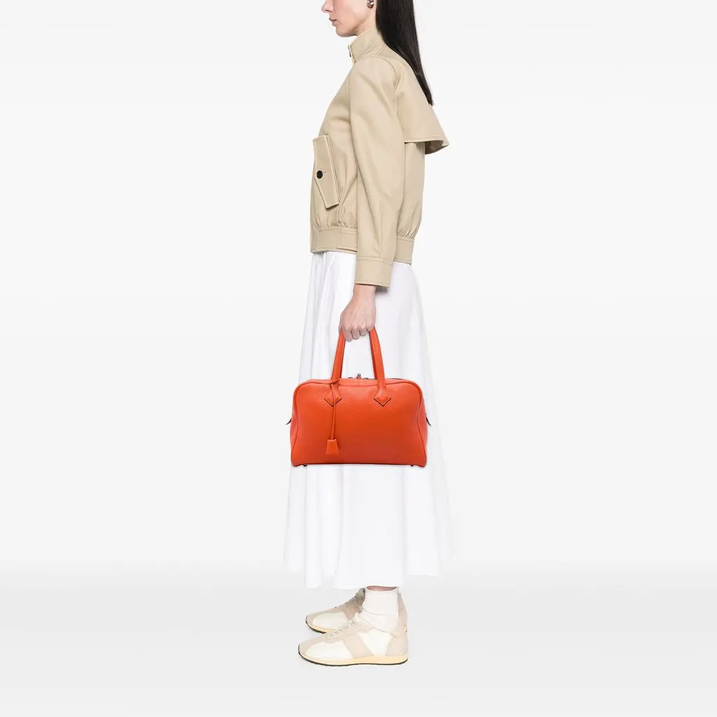 Hermès Clemence Victoria II 35 Orange Leather Very good - Box View