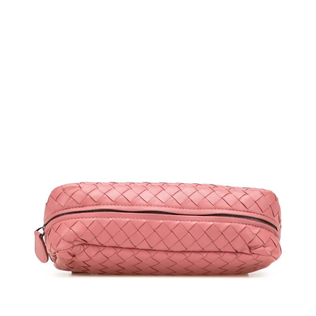Bottega Veneta Mini Nappa Intrecciato Expandable Chain Crossbody Pink Leather Very good - Inside View