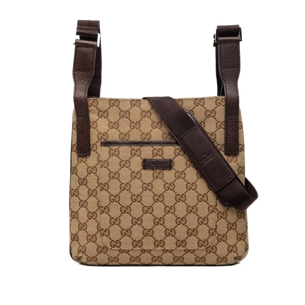 Gucci GG Canvas Crossbody Beige Very good - Front View