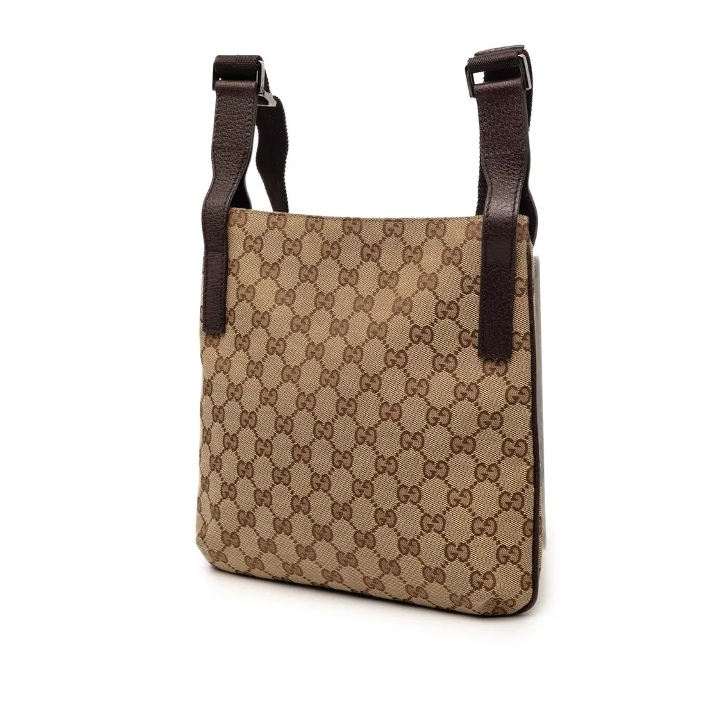 Gucci GG Canvas Crossbody Beige Very good - Back View