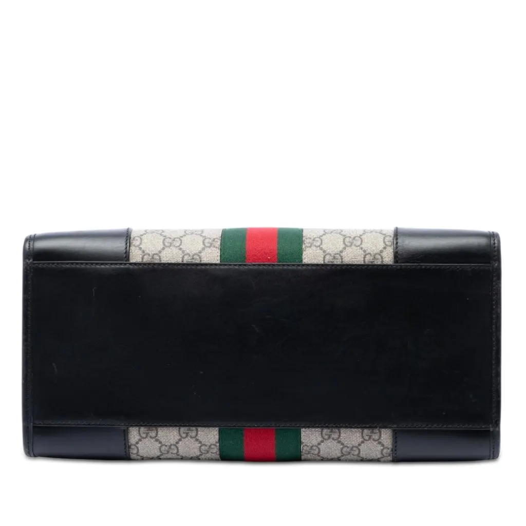 Gucci GG Supreme Web Dome Top Handle Bag Beige Very good - Inside View