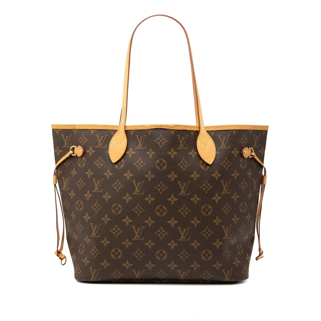 Louis Vuitton Monogram Neverfull MM Brown Very good - Front View