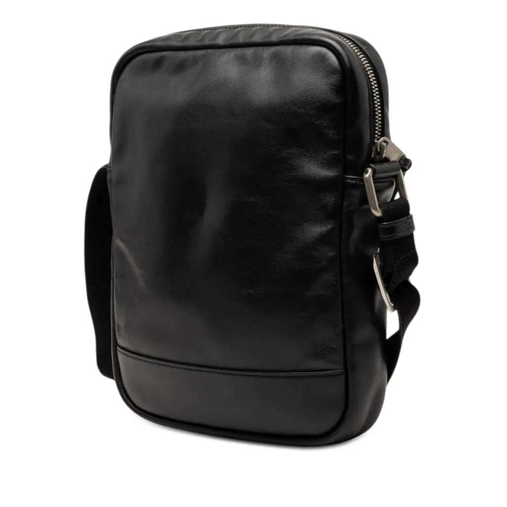 Saint Laurent Calfskin Rivington Crossbody Black Leather Very good - Back View