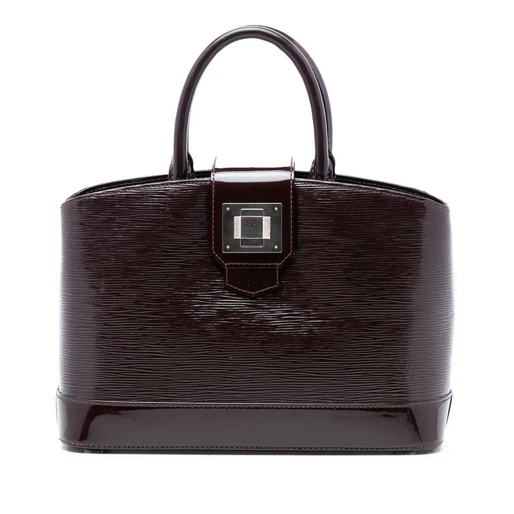 Louis Vuitton Epi Electric Mirabeau PM Purple Leather Very good - Front View