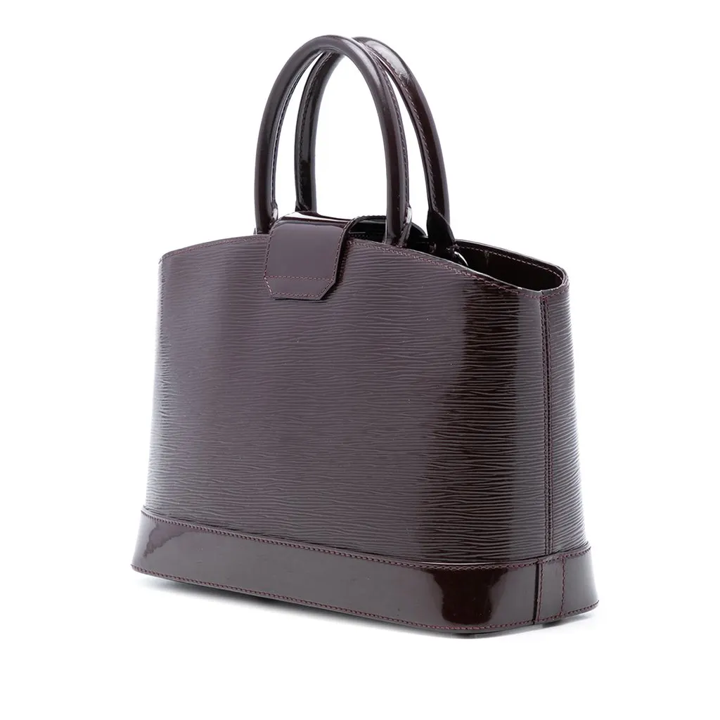 Louis Vuitton Epi Electric Mirabeau PM Purple Leather Very good - Back View