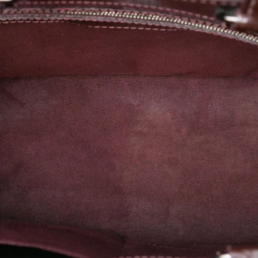 Louis Vuitton Epi Electric Mirabeau PM Purple Leather Very good - Model View