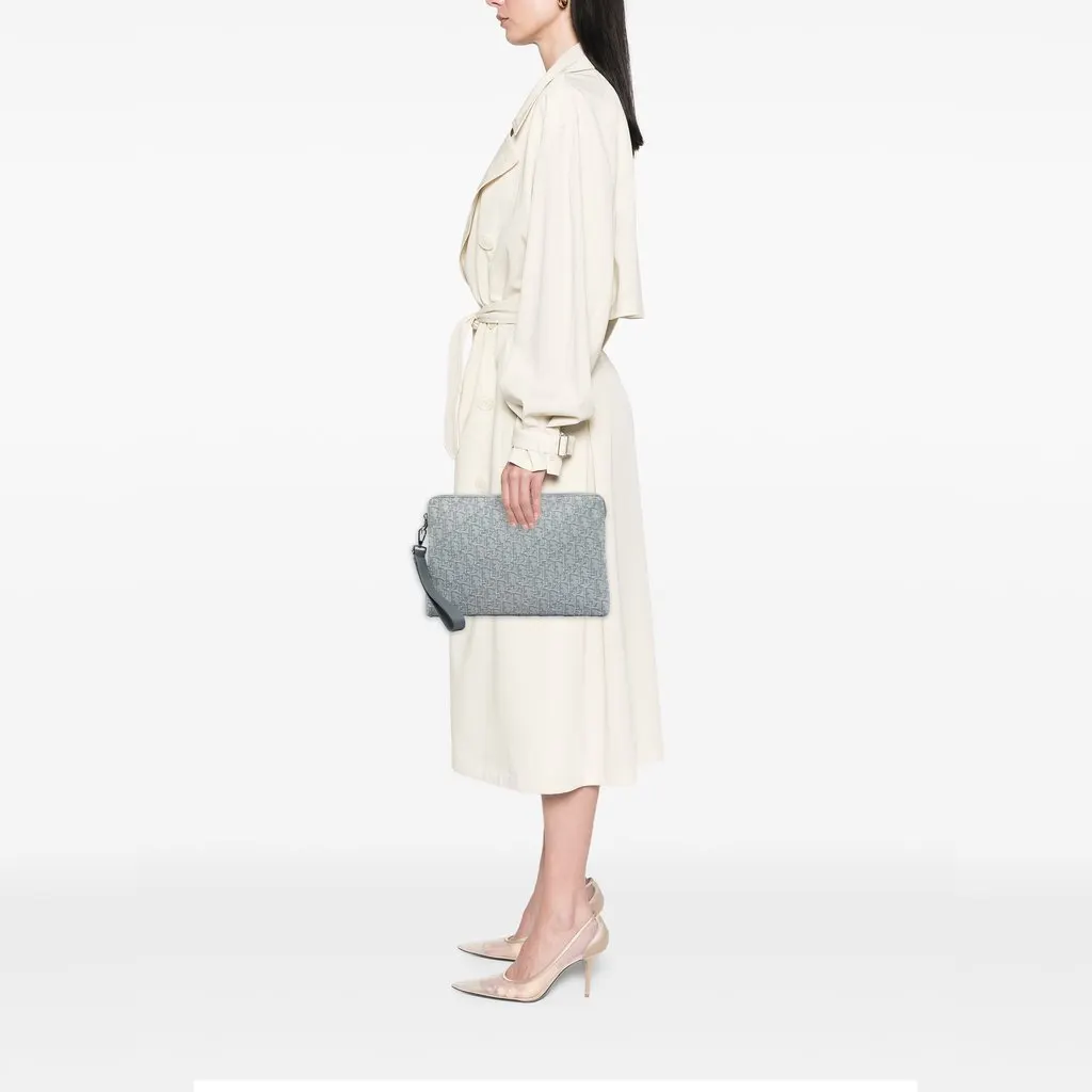 Dior Oblique Canvas A4 Zipped Pouch MultiColor Canvas Very good - Box View