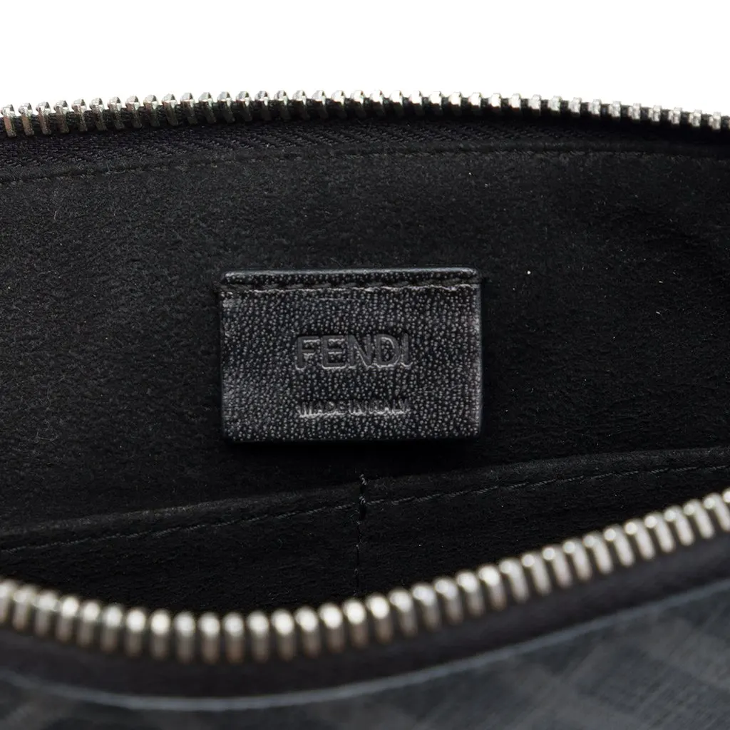 Fendi Zucca Coated Canvas FF 1974 Diagonal Logo Flat Pouch MultiColor Very good - Box View
