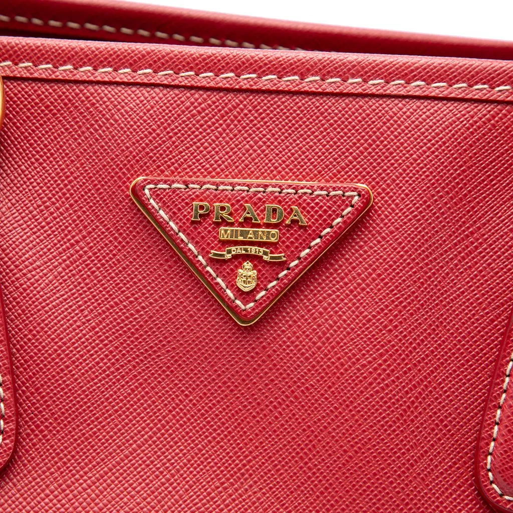 Prada Saffiano Lux Shopping Tote Red Leather Good - Box View