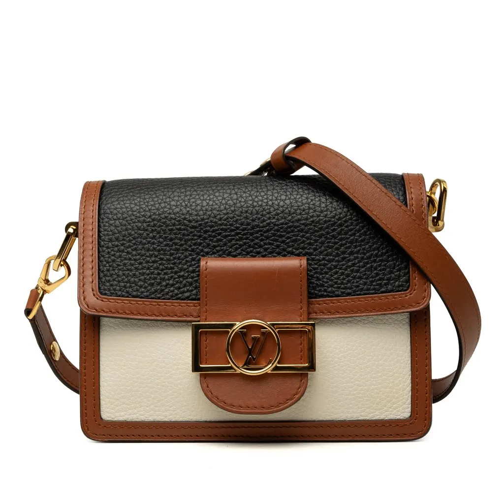Louis Vuitton Taurillon Mini Dauphine Black Leather Very good - Front View
