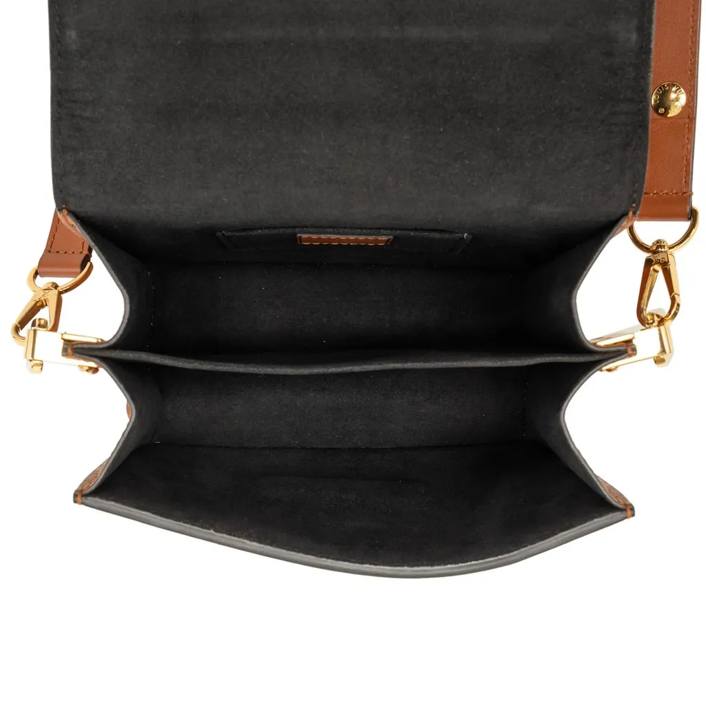 Louis Vuitton Taurillon Mini Dauphine Black Leather Very good - Model View