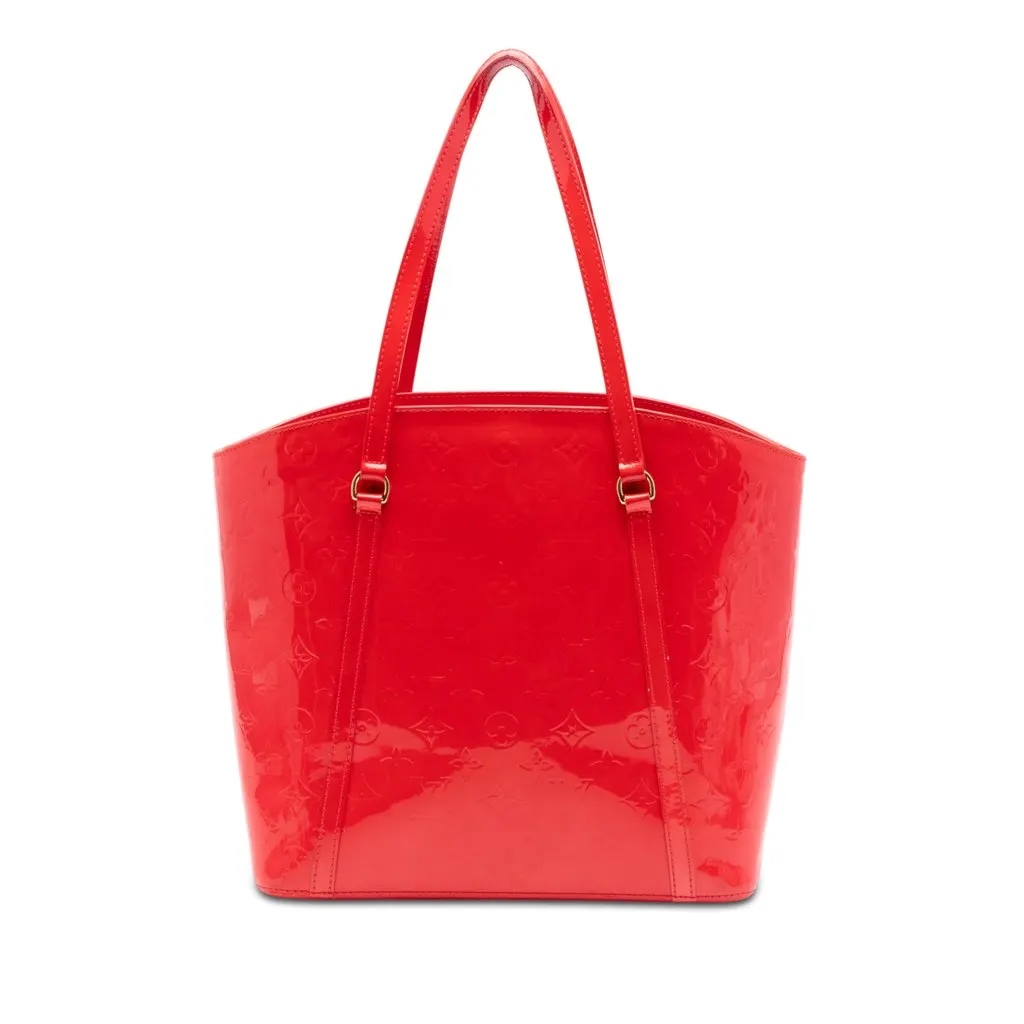 Louis Vuitton Monogram Vernis Avalon GM Red Leather Very good - Front View
